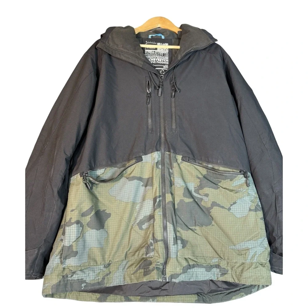 O'Neill Camo Snowboard Jacket Hyperdry 10K Insulated Gorpcore Mens‎ L